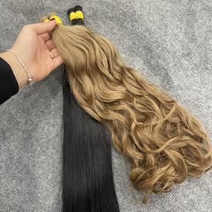 Cabello Humano al Por Mayor de Alta Calidad, Listo para Enviar, en Colores Oscuros y Claros - Product Image 1