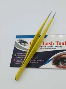 Pinces à épiler pointues en acier inoxydable pour extensions de cils, pinces à sourcils professionnelles, écologiques et légères - Product Image 1