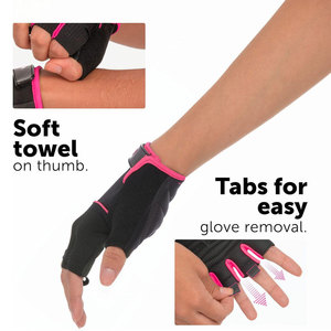 Custom Gym Weight Lifting Gloves Soft Spandex Fabric Workout Fitness Gloves Hand Fit Sports New Design Factory Direct Sale - Product Image 5