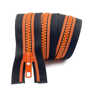 Custom Color Match Sports Plastic <b>Zipper</b> Open-End Fancy Color Stripes for Jumper - Product Image 1