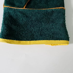 Gants en cuir industriels de qualité supérieure, manchette droite, résistants à la chaleur et à l'abrasion, surface lisse pour travaux lourds - Product Image 5