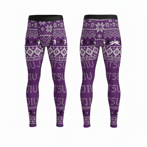 Breathable Full Length Customized Compression Leggings Thermal Base Layer Sports Running Fitness All Over Printed Design Pants - Product Image 3