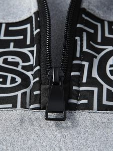 Men’s Camouflage Tracksuit Long Sleeve Zip-Up Jacket And Jogger Sweatpants Casual Activewear <b>Set</b> Stand-Up Collar - Product Image 4