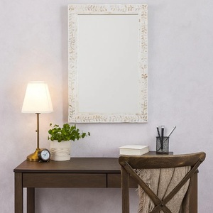 Handcrafted Wooden Accent <b>Mirror</b> Artistic Greek Pattern Premium Decorative Piece for Sophisticated Homes - Product Image 6