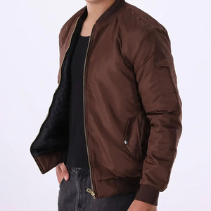 2025 New Men's Bomber <b>Jacket</b> Spring Autumn Casual Korean Version Stand Collar Front Waterproof Windproof <b>Pilot</b> Zipper <b>Jacket</b> - Product Image 1