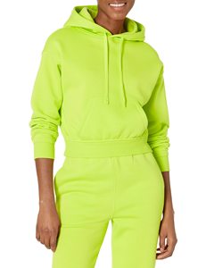 Ensemble de sweat-shirt à capuche vert lime pour femme, matière polaire, couleur unie, manches longues, respirant, grande taille, vêtements d'automne - Product Image 3