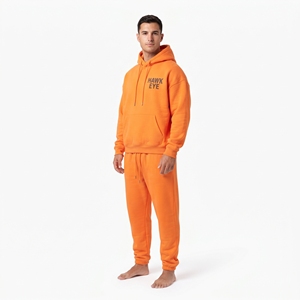 Men Fleece Heavyweight Tracksuit Streetwear Manufacturer Oversized Zip up Hoodie and Jogger <b>Sweatpants</b> <b>Set</b> - Product Image 3