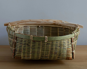 Panier en bambou Sakura fait main, tissé, décoratif, organisateur de rangement, fournisseur en gros du Vietnam - Product Image 1