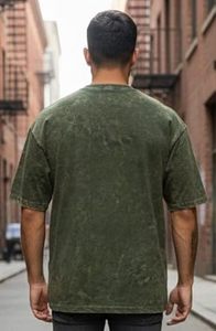 เสื้อยืดวินเทจผู้ชายทรงโอเวอร์ไซส์ ล้างสีแบบแอซิดวอช ทันสมัย เหมาะสำหรับใส่ไปงานปาร์ตี้ - Product Image 3