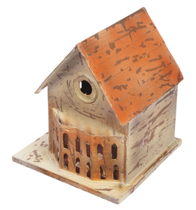 Casa para Pájaros de Metal Galvanizado Hecha a Mano, Personalizada y Creativa, Adorno Navideño Metálico - Decoración Moderna y Ecológica de Fábrica, Color Personalizado - Product Image 3