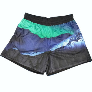 Shorts de sport streetwear personnalisés pour hommes, coupe oversize, en maille, par sublimation - Product Image 6