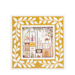 Cadre photo mural horizontal artisanal FAIZA CRAFT FC-7584 en résine noire et blanche incrustée, imprimé UV, élégant et décoratif - Product Image 4