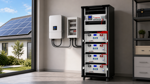 Batterie au lithium LiFePO4 de stockage d'énergie domestique photovoltaïque à grande capacité 51,2 V 200 Ah montée en rack avec puissance de sortie de 5 à 10 kW pour réseau électrique - Product Image 4
