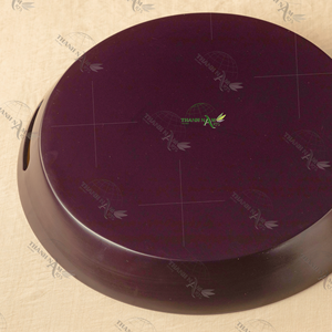 Bandeja decorativa de bambú hilado ecológica ligera hecha en Vietnam para cocina casera - Product Image 5