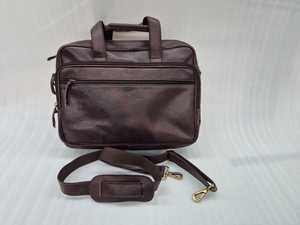 Genuine Leather Laptop Briefcase Waterproof Business Travel Portable Large Capacity Zipper <b>PC</b> Case - Product Image 2