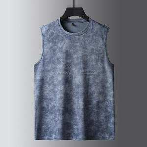 Acid Washed Sleeveless <b>Tank</b> <b>Top</b> <b>for</b> <b>Men's</b> Gym Wear Acid Wash Plus Size Customized Logo & Printing <b>Tank</b> <b>Tops</b> - Product Image 4