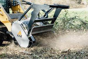 For BL Wood Chipper Skid Steer Loader Heavy Duty Brush Cutter Tree Stump <b>Vegetation</b> Land Clearing Attachment Diesel Pump Belgium - Product Image 6
