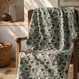 Tela de Algodón Estampada Floral de Primera Calidad para Vestidos de Mujer y Niños, Material para Prendas de Estilo Boho Hechas a Mano, Tela para Suministro al por Mayor - Product Image 2