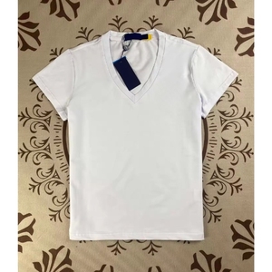 Basics Popular T Shirt Versatile Casual Women's V-Neck Classic Short Sleeve Blank Plain Cheap Price High Quality Summer T-shirts - Product Image 6