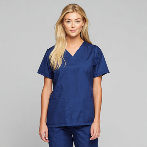 Blouses médicales unisexes personnalisables en gros, en tissu tricoté respirant et confortable pour usage hospitalier - Product Image 5
