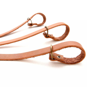 Sangle de transport en cuir pour leurres de chasse, multi-boucles, avec anneaux métalliques et mousqueton, pour l'extérieur, vente en gros - Product Image 5