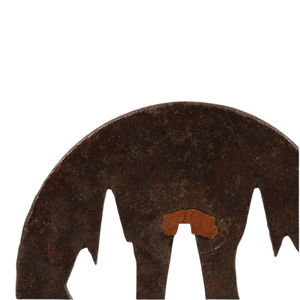 Protector de Espada Antiguo del Período Edo Japonés / Tsuba de Hierro con Diseño Hishi-Mon Sin Marcar, Hermosos Accesorios para Espada Coleccionables - Product Image 6