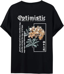 Camiseta con estampado de letras para hombre, informal, de manga corta, cuello redondo, estilo urbano para verano - Product Image 3