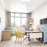 Bureau de Médecin Pédiatrique Écologique de Classe E0 avec Bande de Bordure Imperméable, Poste de Travail pour Clinique Enfant