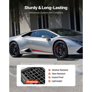 4 Rampe di Servizio per Auto Portatili a Basso Profilo, Capacità 20000 Lbs, Altezza di Sollevamento 2,56 m, per Manutenzione Auto in Garage Domestico - Product Image 6