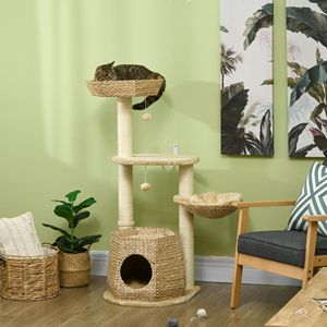47 \ "naturale Sisal tiragraffi palla appesa gattino centro attività gatto rampicante giocattolo lanugine letto gatto albero Scratcher - Product Image 2