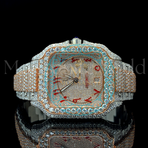 Reloj de Pulsera Cuadrado de Cuarzo Refinado con Aleación, Diamante Moissanita Color D VVS1, Cristal de Zafiro, Artesanía Premium, Reloj de Lujo - Product Image 5