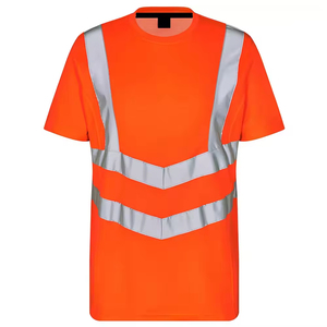 เสื้อยืดสะท้อนแสงเพื่อความปลอดภัยในการทำงานบนท้องถนน แบบ OEM สั่งทำได้ ผลิตจากผ้าฝ้าย 100% เป็นมิตรกับสิ่งแวดล้อม สำหรับทุกเพศ - Product Image 3