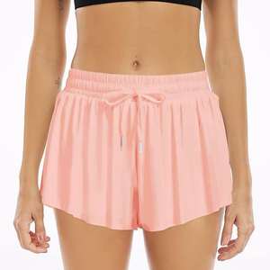 Women's 2 1 Flowy Breathable High Athletic <b>Skorts</b> Pocket <b>Running</b> Workout Sweat Polyester/Nylon Lounge Gym Yoga Summer Reasonable - Product Image 1