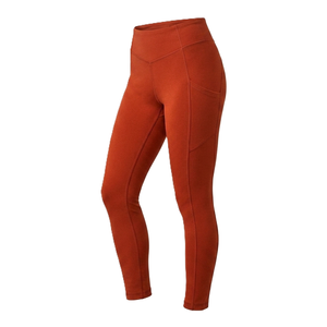 Pomegranate Color <b>Leggings</b> <b>with</b> <b>Pocket</b> High Waist Full Length Knitted Spandex Polyester Breathable Quick Dry Women's Activewear - Product Image 3