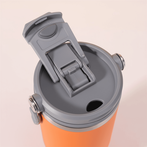 Custom Logo 40oz Stainless Steel <b>Tumbler</b> <b>with</b> Handle and <b>Straw</b> Vacuum Handle & <b>Straw</b> Lid Print for Corporate Gift Low MOQ - Product Image 4