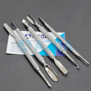 Empujador de cutículas de doble punta de acero inoxidable y limpiador de uñas con punta redonda y puntas curvas para el cuidado de la manicura - Product Image 6