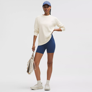 Camiseta Deportiva de Manga Larga para Mujer 2026, Ajustada, Sexy, con Logotipo, de Secado Rápido, Cuello Yoga, con Relleno Fijo, Tejido de Punto - Product Image 3