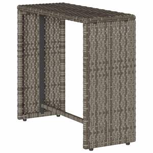 Ensemble de canapés de patio empilables en polyrotin gris, 5 pièces, avec coussins - Product Image 6