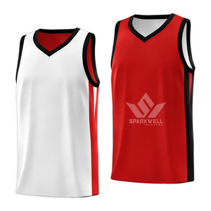เสื้อบาสเก็ตบอล Sparkwell ชื่อทีม 00 แบบซับลิเมชั่น คอวี สายรัดรูปตัว T ลาย 3 มิติ ผ้าตาข่าย ทรงแอธเลติก สำหรับผู้ใหญ่ทุกเพศ ทุกฤดู - Product Image 2