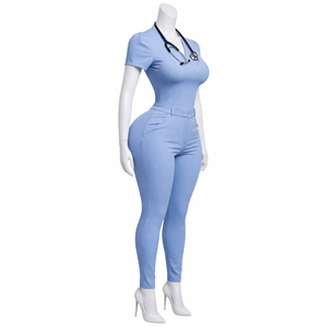 Uniformes Médicos de Enfermería, Conjuntos de Pantalones Deportivos Ajustados y Elásticos para Hospital, Salón de Belleza, Spa, Personal Femenino - Product Image 6