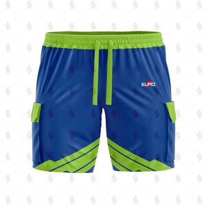 Shorts cargo en toile pour homme de qualité supérieure, coton et polyester, taille élastique, séchage rapide, respirant, coutures renforcées, vêtements décontractés - Product Image 1