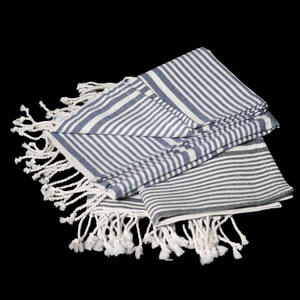 Fournisseur indien professionnel de serviettes Fouta rayées en coton, serviettes turques super absorbantes, serviettes de hammam au prix d'usine - Product Image 6
