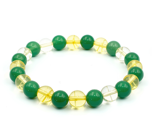 Wholesale 8mm Green Aventurine Citrine Bracelet Natural <b>Healing</b> <b>Crystal</b> Prosperity Stretch <b>Jewelry</b> Manufacturer - Product Image 1