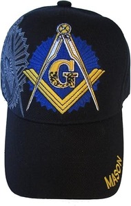 Headwear Freemason Embroidered <b>Black</b> Adjustable Hat Mason Masonic Lodge Baseball Cap (<b>Black</b>) - Product Image 6
