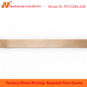 6mm Champagne Single Face <b>Satin</b> 100% Polyester Shrink-Resistant Ribbon Customizable Wholesale 350 Meter Roll US <b>Wedding</b> Favors - Product Image 6