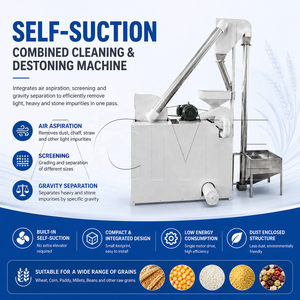 Limpiador de Granos Combinado con Aspiración Automática y Despedrachador, Equipo de Ventilación Autoinducida que Ahorra Costos y Optimiza el Diseño de la Producción - Product Image 2