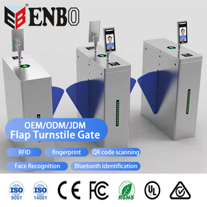 Enbo NBO-E100 kiểm soát truy cập Flap rào cản cổng quẹt thẻ turnstile ESD esstaille Flap rào cản - Product Image 3