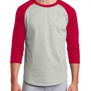T-shirt à manches longues pour homme, style décontracté, col rond, 100% coton, couleur contrastée, motif uni élégant - Product Image 1