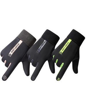 Guantes Deportivos con Logotipo Personalizado para Correr por la Mañana en Invierno, Guantes Táctiles Cálidos y Resistentes al Viento para Conducir, Esquiar, Ciclismo y Uso Diario al Aire Libre - Product Image 3