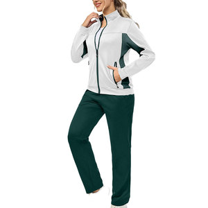 Women's High Quality Activewear Tracksuit <b>Set</b> Sporty Zipper Sweat Suit Hood Solid Trousers Lightweight Quick Dry 2 Piece <b>Set</b> - Product Image 6